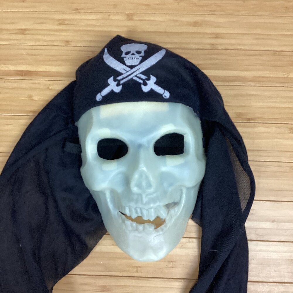 Vintage Clown Alley Pirate Skull Mask 90s
